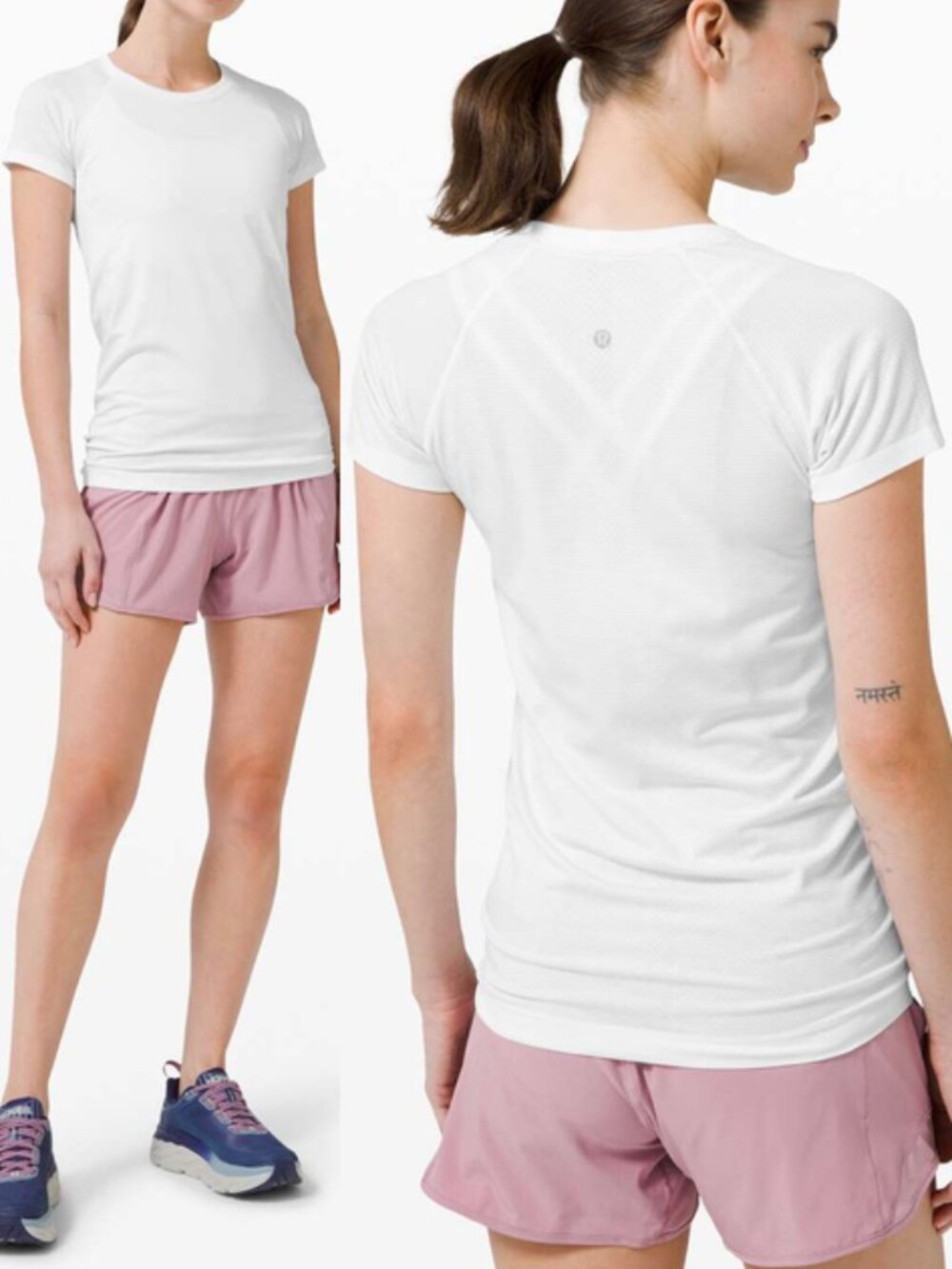 Lululemon Swiftly Tech Short Sleeve Shirt 2.0 Heathered White